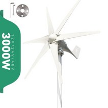 소형 대형 풍력발전기 발전기 키트 자가 풍력 터빈 프리 에너지 3kw 3000w 48v 24v 12v 6 블레이드 MPPT충전 컨트롤러 포함 윈드밀 RV 요트 농장 가정용, 12V+Off Grid System+6 Blades