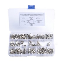 Zeyuan 나일론 와셔가있는 볼트 (50 개) M6 랙 마운트 케이지 너트 볼트 세트 (스퀘어 클립 서버), M6X16