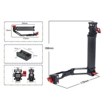 DJI 로닌 RS2 RSC2 RS3 휴대용 짐벌 스태빌라이저용 카본 섬유 L 브라켓 접이식 핸들 그립 콜드슈 마운트 포함 506894, Combo D