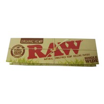 5 booklets RAW Organic Regular Single Wide hemp papers 유기농 헬프 롤링 종이 70mm 5권 세트 []
