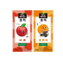 미닛메이드 조이 195ml 사과x32팩+오렌지x32팩, 64팩