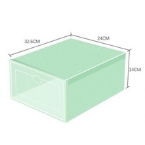 플라스틱 투명한 구두 상자 홈 부팅 쌓을 수있는 접이식 스토리지 주최자 다기능 방진 대합 조개 껍질 프레임, A5_8PCS