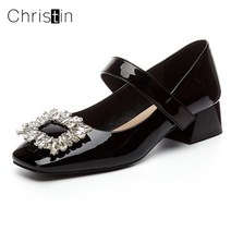 Christin 스퀘어 플랫슈즈