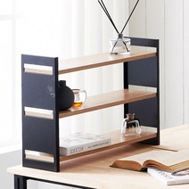 3단선반 데스크정리 진열대 철제선반 책상정리, 01.3단선반(블랙)