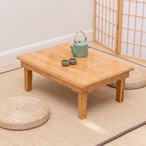 접이식 집들이상 손님상 손님초대상 잔치상 대나무 원목 밥상 차상 다과상 좌식 책상, 접이식테이블 길이 60x폭 40x높이 27