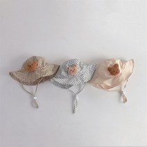 인싸모여 곰돌이 아기벙거지 여름모자 썬햇