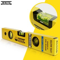 WHITE 자석 수평 기300 (12in) 막대 측정기 레벨 작업용품 수준기 수직 공구, 단품, 1개