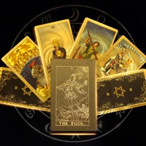 타로 카드 세트 78 pcs 라이더 웨이트 브론징 오라클 gudebook 초심자 엔터테인먼트 파티 게임 선물이있는 데크, 회색