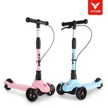 VIVA 비바 루키 스쿠터 접이식 아동 어린이 킥보드, 루키스쿠터 핑크