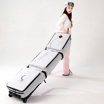 스노보드 가방 스키장 바퀴 방수 부츠 캐리어 보드장비, 150x36cm, O