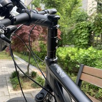 자전거 헤드업 핸들높이조절 115mm 117mm 블랙 자전거브랜딩, 실버 117mm B타입