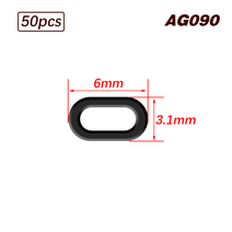 잉어 낚시 보일리 미끼 반지 헤어 리그 팝 업 후크 베이트 링 방법 피더 액세서리 60 개, 07 60pcs-Oval-6mm