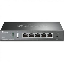 TP-Link ER605 Multi-WAN 유선 VPN 라우터 최대 4기가비트 WAN 포트 SPI 방화벽 SMB Omada SDN 통합 로드 밸런싱 라이트닝 보호 제한된 수명, VPN Router