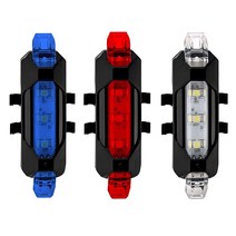 락브로스 초경량 LED 자전거 후미등 Q1, 블랙, 1개
