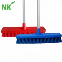 N K 바닥솔 일자형 봉포함 교차오염 방지 소규모 해썹 청소도구, 빨강