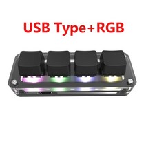 왼손 숫자 키보드 한손 메크로 업무용 대량등록 매크로 프로그래밍 사용자 정의 포토샵 osu 게임 키패드 블루투스 호환 핫스왑 미니 한 손으로, 4키, 빨간 스위치, 한손 키보드