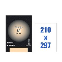 생활건강에코짱 폼텍 CT3130 (살구색) 잉크젯 라벨 1칸 학용품 사무용품 문구 사무, 1개, 1개