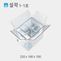 설곽 종이 아이스박스 1-1호 20개입, 20개