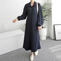 마이시즌 여성용 베리쉬 카라 원피스