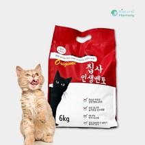 먼지없는 고양이 모래 집사인생 벤토나이트 6kg, 1팩
