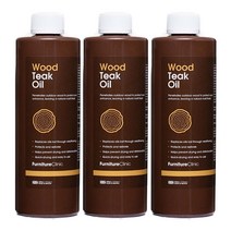 Furniture Clinic 영국 퍼니처 클리닉 목재 정원 가구용 티크 오일 500ml x 3팩