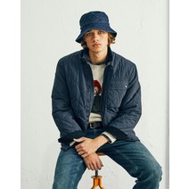 헤지스 남성용 클래식 퀼팅 점퍼