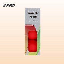 23 볼빅 뉴비비드 3구 무광 칼라 골프공 기념품, 레드, 1개