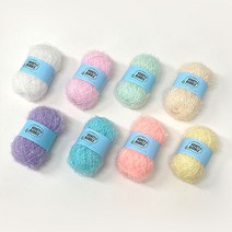 허니 버블 수세미실 (35g) 1set-8개 /코바늘 무료도안 수세미세트, 단품