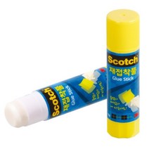 3M 스카치 재접착풀 14g 고체풀 포스트잇풀, 4개입