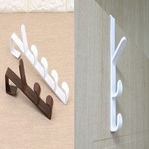 문걸이후크 방문에거는옷걸이 문짝걸이 방문행거, 사이즈/색상, 5단-브라운