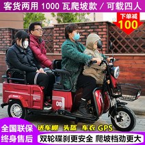 세발오토바이 세발전동스쿠터 다인승 어르신전동차, 600W 20A 리튬배터리48V