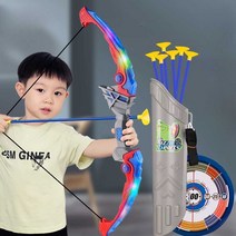 가정용 야광 다트 활쏘기 어린이 장난감 선물세트 육아연장 필수템, 기본-주황색(화살8+과녁판+과녁통)
