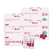 푸드버킷 유기농 레드비트즙 100, 2400ml, 4개