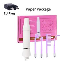 darsonval 장치 고주파 얼굴 기계 머리 얼굴 전기 요법 지팡이 아르곤 치료 여드름 d39arsonval 스킨 케어, 협력사, 보라색 종이 나