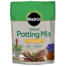 Miracle-Gro Indoor Potting Mix 6 qt. Grows beautiful Houseplants, 1
