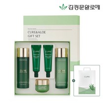 [김정문알로에] 큐어 기초 4종 화장품 선물세트, 상세 설명 참조