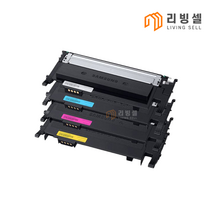 [리빙셀] 삼성토너 CLT-K404S 프린터토너 C404S M404S Y404S 컬러 SL-C433 C483 C483W C433W C483FW C430 C430W C480, 빨강 X 1개, 1개