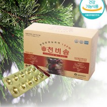[식약처 인증] 적송유 천비솔 30캡슐 솔잎증류 농축액100%, 30정, 1개