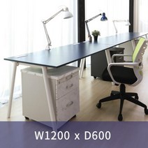 한성 토파스 수입 슈팅책상 1200 가림판무 D600 블랙다리 사무실 사무용책상, 다크