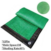 어닝룸 텐트 녹색 HDPE 울타리 그물 발코니 개인 정보 보호 스크린 정원 건물 차양 Pergola 캠핑 전망대 쉼터 태양 항해, 12PinGreen-BlackLine+1.5mx7m