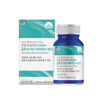 힐링팩토리 관절파워액션 MSM + 글루코사민 + 비타민D + 망간 1350mg 1개월분, 1350mg(60정)