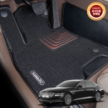 제네시스 디올뉴 G80 카마루 6D 듀라 코어매트 1+2열 풀세트 자동차 매트 카매트, 브라운(1+2열), G80 2륜(16/8~20/2)