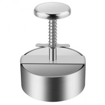 햄버거 패티 프레스 버거프레스 패티틀 떡갈비틀 Hamburger Pork Beef Burgers Meat Maker Manual Press Mo, 01 as shown