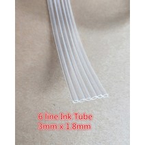 5 미터 UV 프린터 잉크 튜브 3mm * 1.8mm 6 라인 엡손 1390 1400 1410 1430 1500W L1800 L800, [02] Clear Transparent