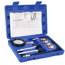 압력센서 압력계 압력게이지 공조기 인디케이터 유량계 가솔린 엔진 압축 시험기 자동 가솔린 가스 엔진 실린더 자동차 압력 게이지 테스터 자동차 테스트 키트 0-300psi, 파란색