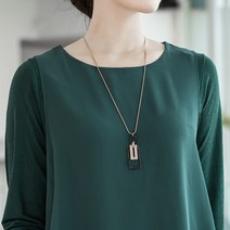 모슬린 엄마옷 스퀘어 목걸이 YAS201005 마담/미시옷/중년여성의류/50대/60대여성옷/빅사이즈