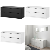 이케아NORDLI 노르들리 6칸서랍장 화이트 120x54 cm