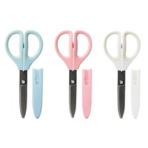 고쿠요 SAXA 삭사 가위 불소코팅 글루레스 안전가위, 2.불소코팅(PF280), 블루