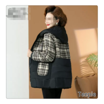 티피/Teepie 중년 엄마 패딩 중장년 여성복 겨울 기모에 도톰한 패딩 코트