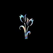자동차포인트 00944 튤립 도안 튜닝스티커, XL, 옐로우